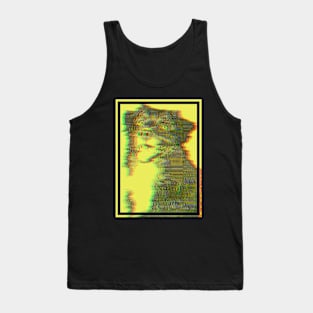 Yellow Distorted Dog Tank Top